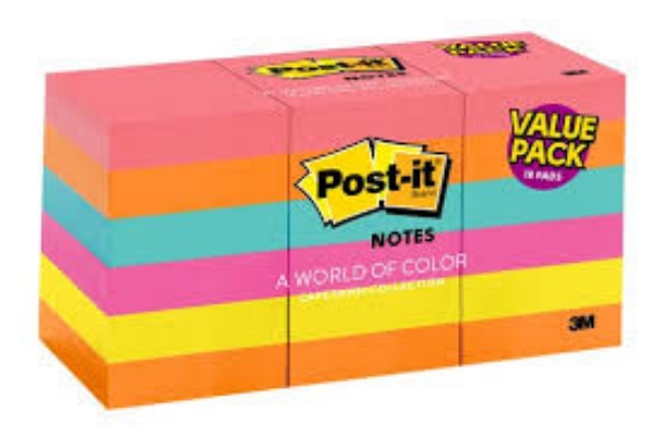 Post it Notes 1 3/8" x 1 7/8" Cape Town Collection 18 Pads 1,800 Total Sheets