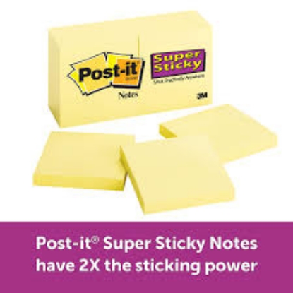 Post it Notes Super Sticky Canary Yellow Note Pads 4 x 6 Lined 90 Pad 5 Pads Pack