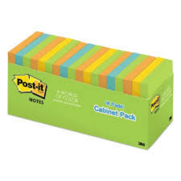Post it Notes Original Pads 3 x 3 100 Sheet Pads 18 Pads 1,800 Total Sheets Jaipur Collection