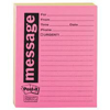 Post it Super Sticky Self-Stick Message Pad 3-7/8 x 4-7/8 Bright Pink 50 Pad 12 Pads Pack