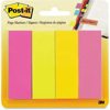 Post it Page Markers 4 Ultra Colors 4 Pads of 50 Strips Each