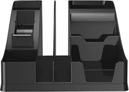 Deflect O All In One Caddy 8 x 9 1/4 x 5 1/4 Black Silver