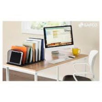Safco 8 Section Horizontal Mesh Desk Organizers Black