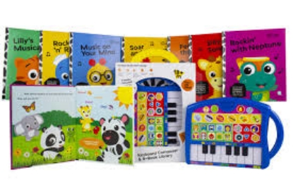 Baby Einstein My First Music Fun Keyboard Composer & 8 Book Library