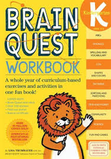 Brain Quest Workbook Kindergarten A Whole Year of Curriculum Based Exercises and Activities in One Fun Book