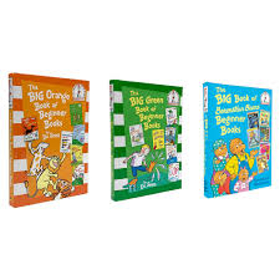 Dr Seuss Beginner Books Bundle The Big Orange Book The Big Green Book & The Big Book of Berenstain Bears