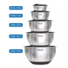 Viking 10 Piece Stainless Steel Mixing Prep and Serving Bowl Set