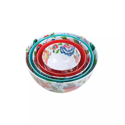 Melamine 10 Piece Mixing Bowl Set Assorted Colors