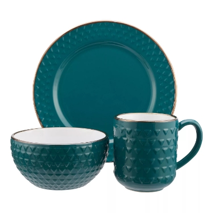 Member's Mark Textured Plates Set of 6 Assorted Colors