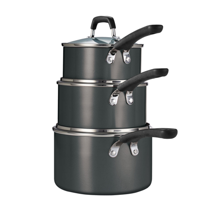 Tramontina 6 Piece Stackable Nonstick Sauce Pan Set Assorted Colors