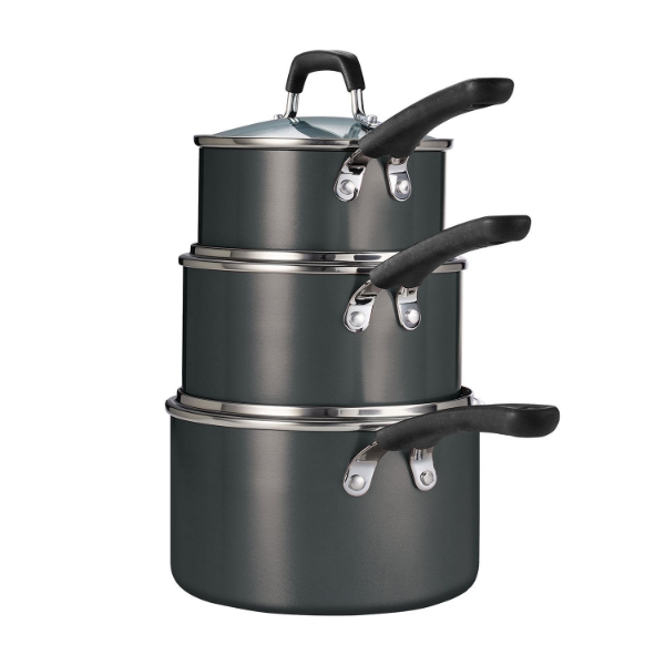 Tramontina 6 Piece Stackable Nonstick Sauce Pan Set Assorted Colors