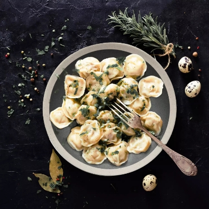 Stone Lain Two Tone 32 Piece Stoneware Dinnerware Set Service for 8 Gray and Cream