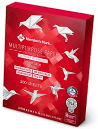 Member's Mark Multipurpose Copy Paper 20 lb 92 Bright 8.5 x 11” 10 Ream Case