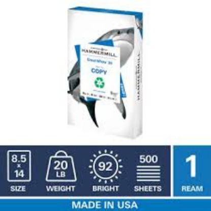 Hammermill Great White 30 Recycled Copy Paper 20lb 92 Bright 8-1/2 x 14" Ream
