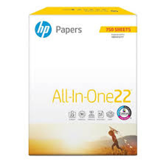 HP All in One 22 Copy Paper 8.5x11 96 Bright 750 Mega Ream