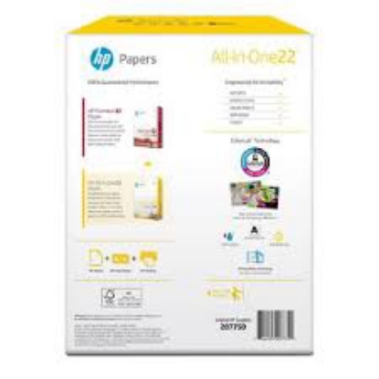 HP All in One 22 Copy Paper 8.5x11 96 Bright 750 Mega Ream
