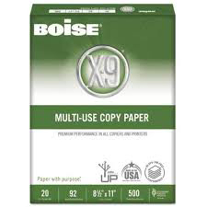 Boise X 9 Copy Paper 92 Brightness 20lb 8 1 2 x11 White 2500 Sheets Carton