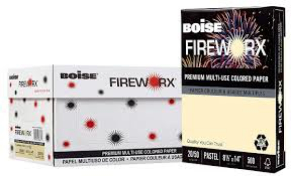 Boise FIREWORX Colored Paper 20lb 8 1/2 x 14 500 Sheet Ream Choose a Color