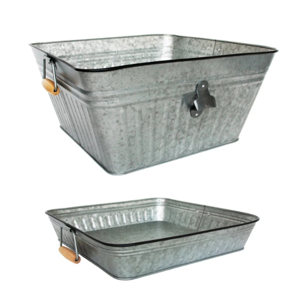 Member's Mark Galvanized Beverage Tub & Tray Set