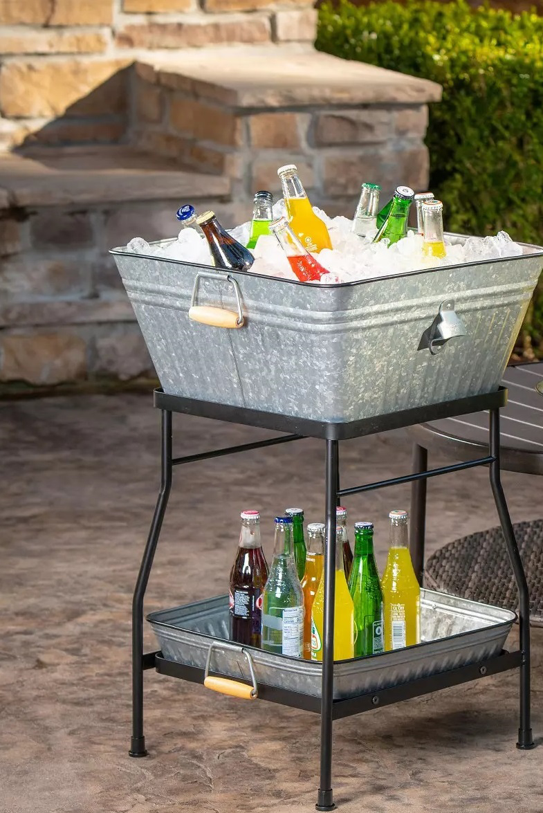 Member's Mark Galvanized Beverage Tub & Tray Set