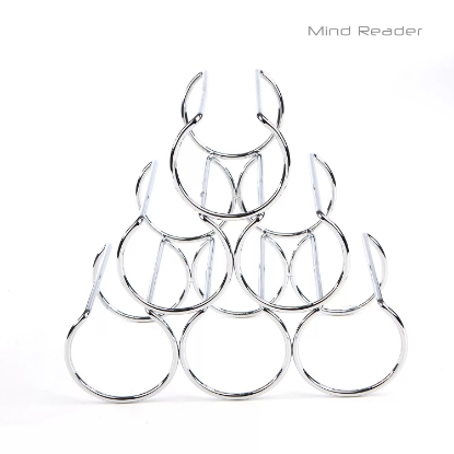 Mind Reader Steel Pyramid Wine Bottle Organizer