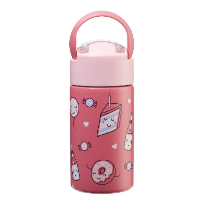 Zak Designs 15 oz Vacuum Insulated Stainless Steel Water Bottle Set 3 Pack Assorted Colors