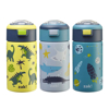 Zak Designs 15 oz Vacuum Insulated Stainless Steel Water Bottle Set 3 Pack Assorted Colors