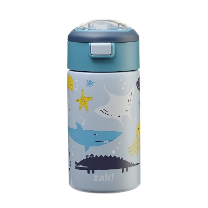 Zak Designs 15 oz Vacuum Insulated Stainless Steel Water Bottle Set 3 Pack Assorted Colors