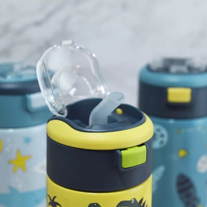 Zak Designs 15 oz Vacuum Insulated Stainless Steel Water Bottle Set 3 Pack Assorted Colors