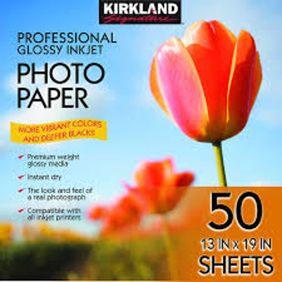 Kirkland Signature 13 X 19 Professional Glossy Inkjet Photo Paper