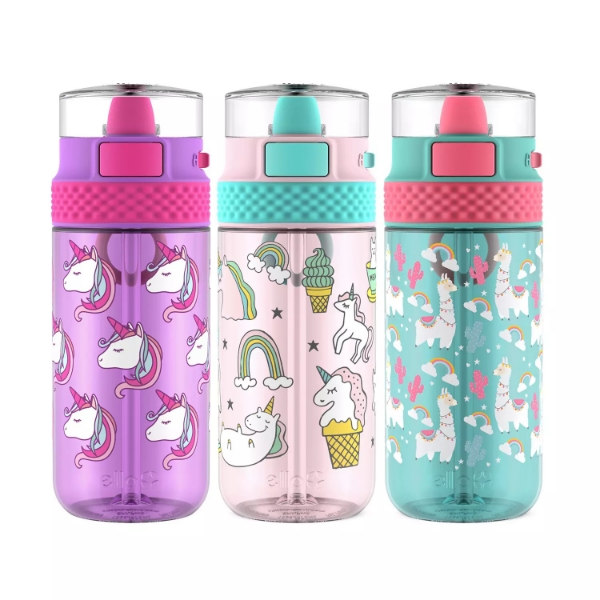 Ello Stratus Tritan Water Bottle 3 Pack Assorted Colors