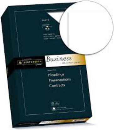 Southworth 25 Cotton Business Paper 8.5 x 11 24 lb Wove Finish Ivory 500 Sheets