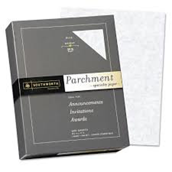 Southworth Parchment Specialty Paper 8.5 x 11 24 lb Blue 500 Sheets
