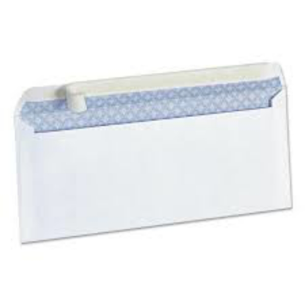 Universal Peel Seal Strip Security Envelope 10 4 1 8 x 9 1 2 White 100 Box