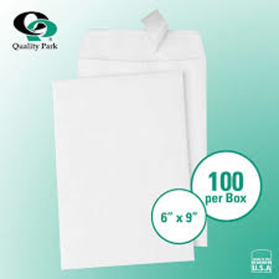 Quality Park Redi Strip Catalog Envelope 6 x 9 White 100 count