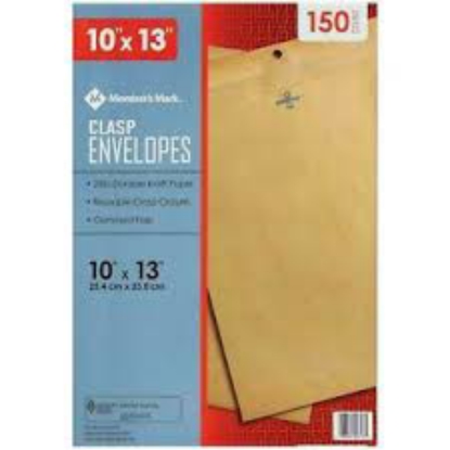 Member's Mark Clasp Envelope 10 x 13 150 ct