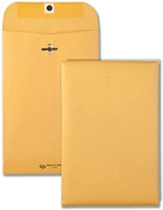 Quality Park Clasp Envelope 6" x 9" Brown Kraft 100 Box