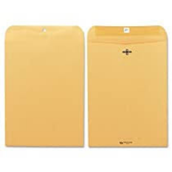 Quality Park Clasp Envelope 9 x 12 Brown Kraft 100 Box
