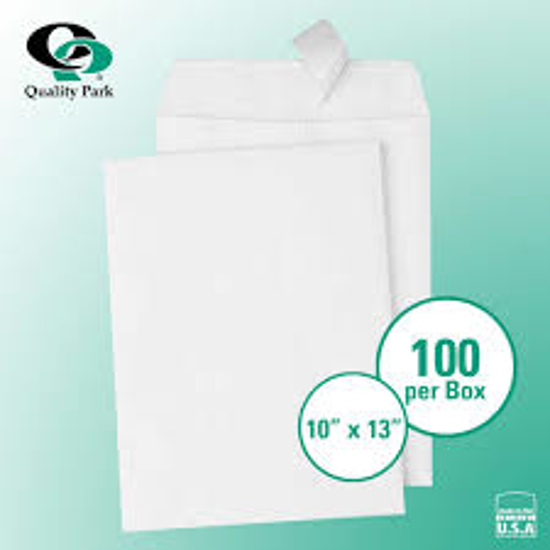 Quality Park Redi Strip Catalog Envelope 10" x 13" White 100 count