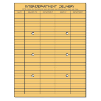 Universal Light Brown Kraft String & Button Interoffice Envelope 10" x 13" 100 box