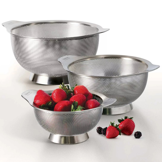 Tramontina Stainless Steel Colanders 3 Pack