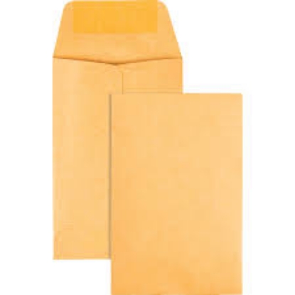 Quality Park Kraft Coin & Small Parts Envelope Side Seam 1 Brown Kraft 500 Box