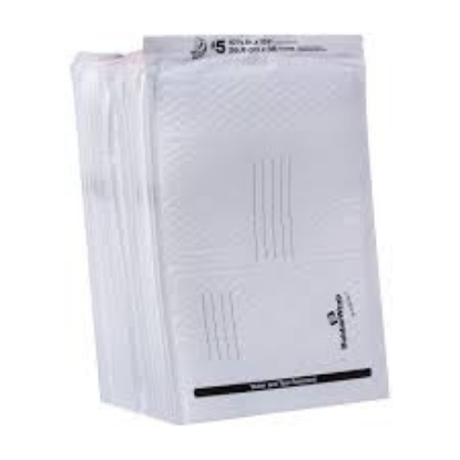 Duck Brand 5 Poly Bubble Mailer White 25 pk 10.5" x 15"