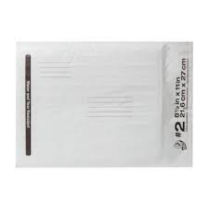 Duck Brand 2 Poly Bubble Mailer White 25 pk 8.5" x 11"