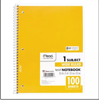 Mead Spiral Bound Notebook Wide Margin Rule 8" x 10 1/2" White1 Subject 70 Sheets Pad