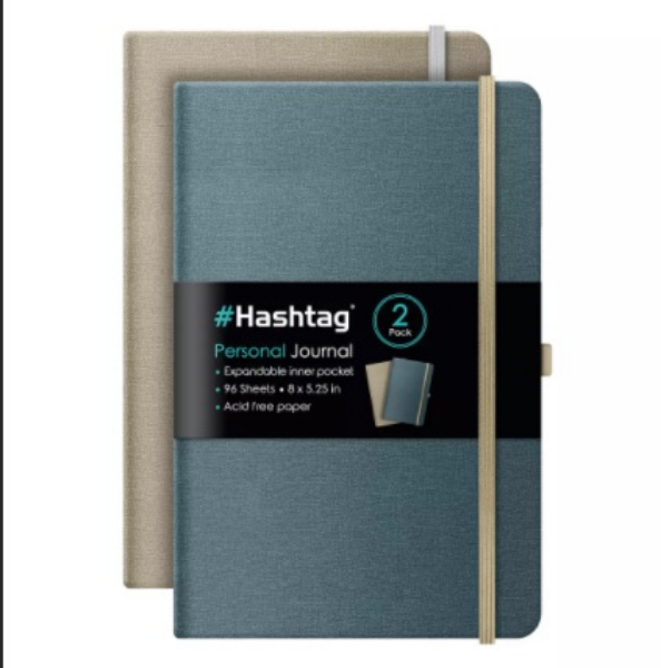 iScholar Hashtag 8" x 5.25" Journal Notebook 2 pk