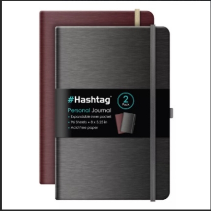 iScholar Hashtag 8" x 5.25" Journal Notebook 2 pk