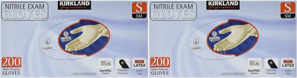 Picture of Kirkland Signature Latex-Free Nitrile Exam Multi-Purpose Gloves, Small,200 Count (Pack of 2)