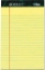 TOPS Docket Ruled Perforated Pad Jr. Legal Ruling 5 x 8 Canary 12 50 Sheet Pads Pack