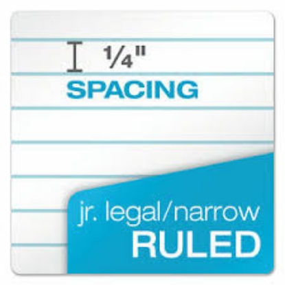 TOPS Docket Ruled Perforated Pads Legal Rule 5 x 8 White 12 50 Sheet Pads Pack